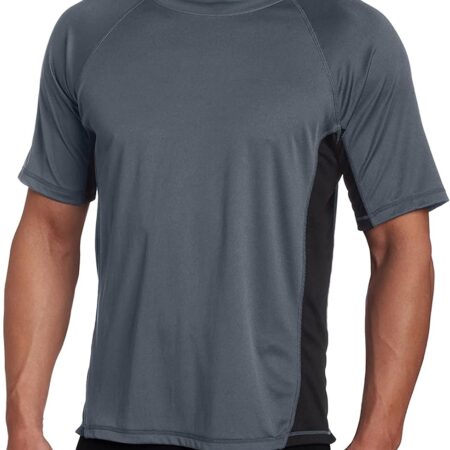 Men's Short  UPF 50 Swim Shirt Rash Guard Sun Shirt