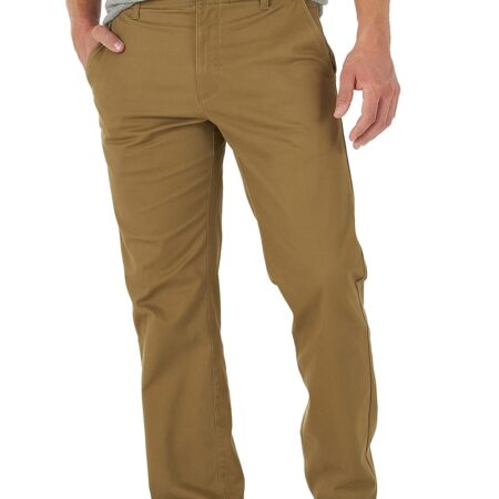 Men's  Flat Front Regular Straight Pant
